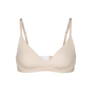SKIMS Cream Wireless Bralette with Adjustable Straps